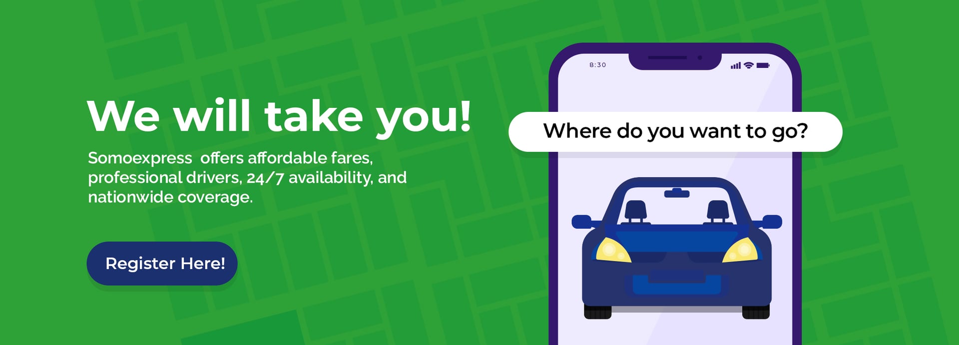 SomoExpress rider navigating with the app